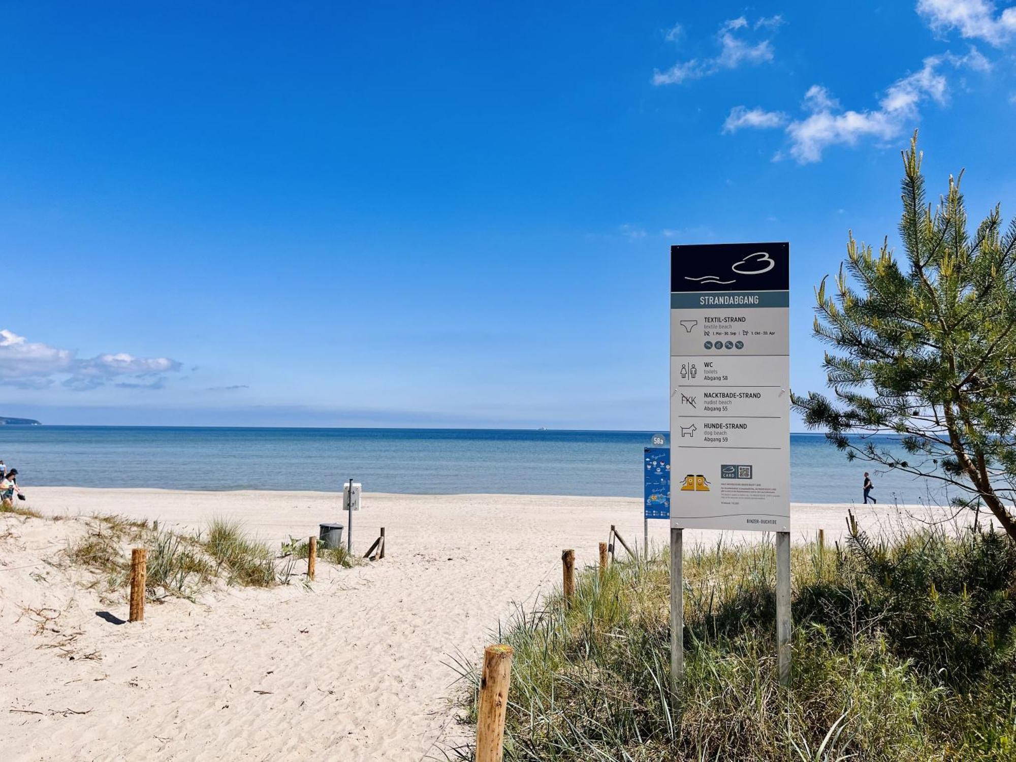 Ferienwohnung Aquamarin Im Haus Arkona Prora Binz Bagian luar foto